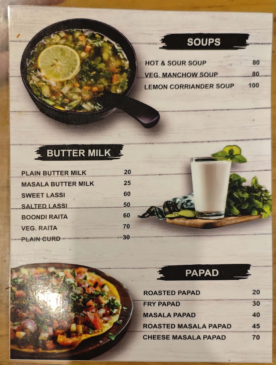 Spice N Chatni Cafe & restro menu board