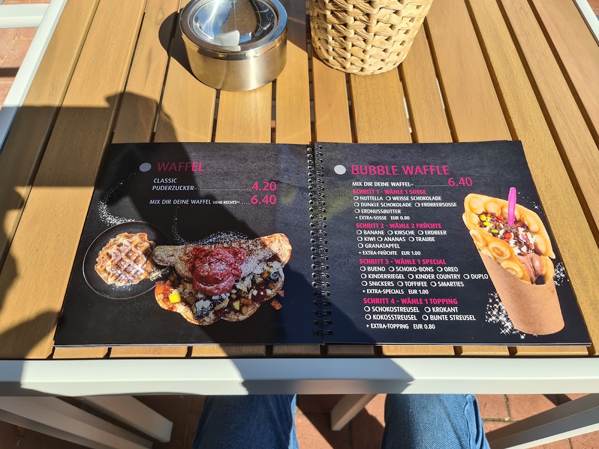 WAFFEL Glück Langenhagen menu board