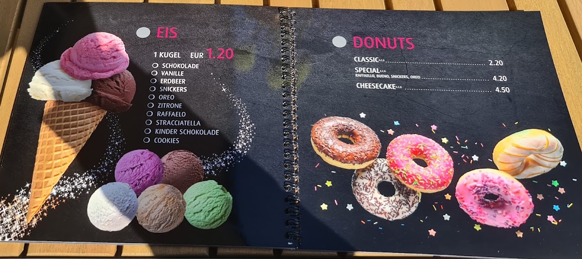 WAFFEL Glück Langenhagen menu board