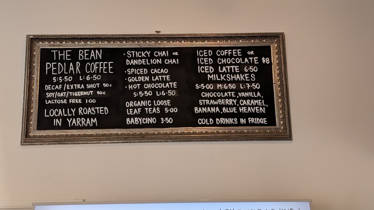Little Oberon menu board