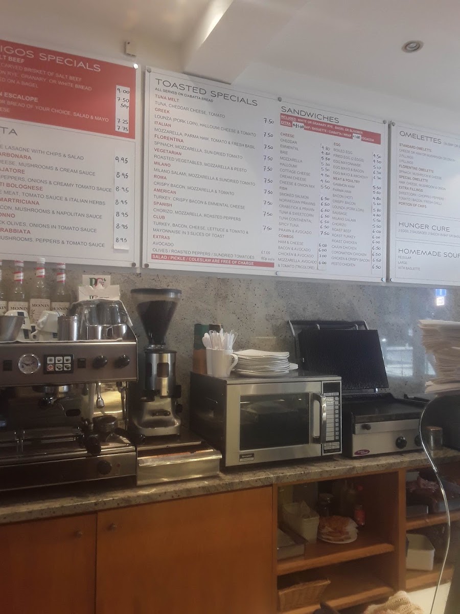 Amigos menu board