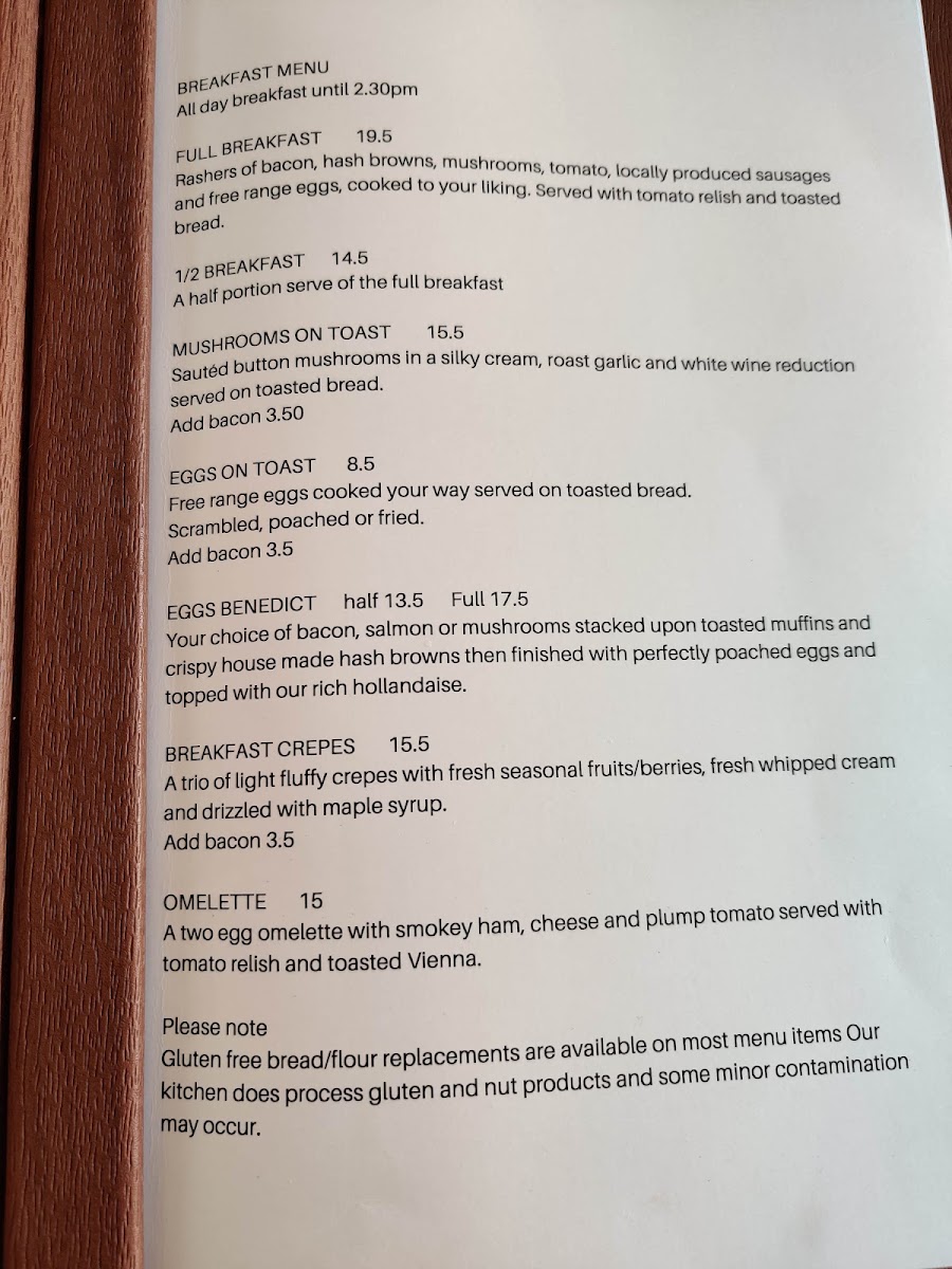 Simply Divine Cafe menu board