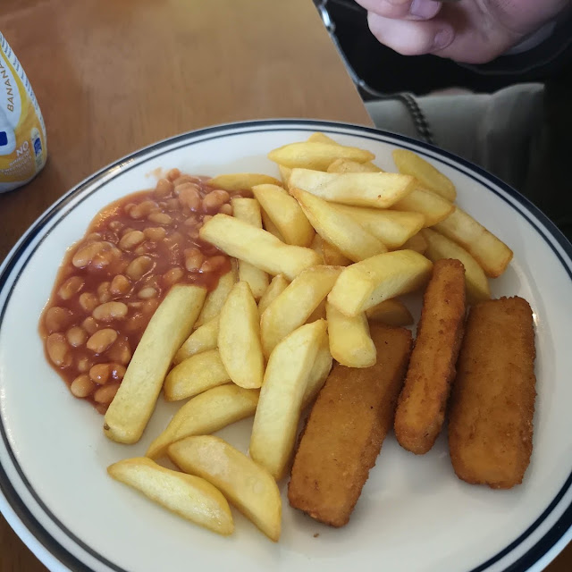 Fish Fingers Chips and Beans