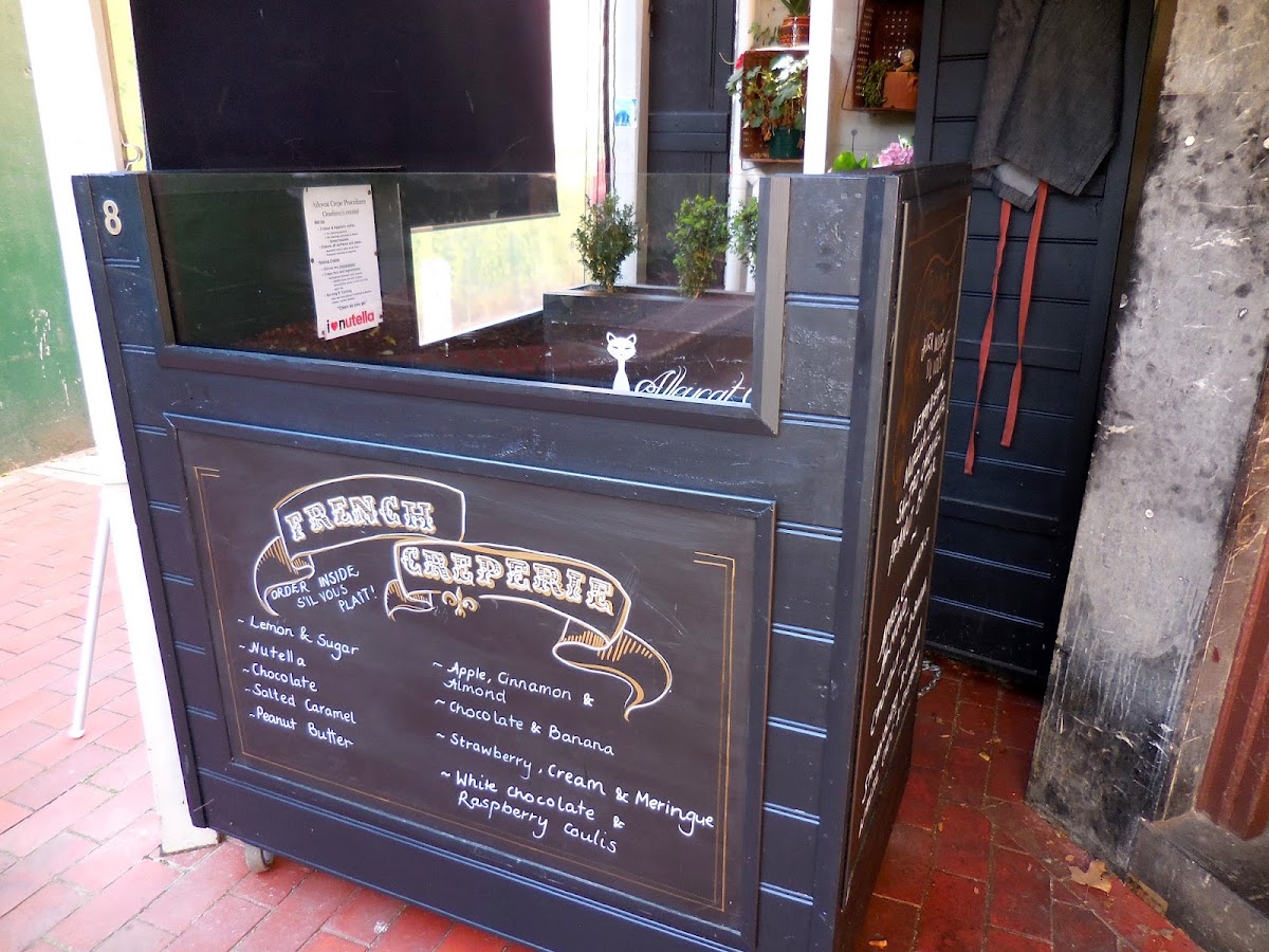 Alleycat Cafe menu board