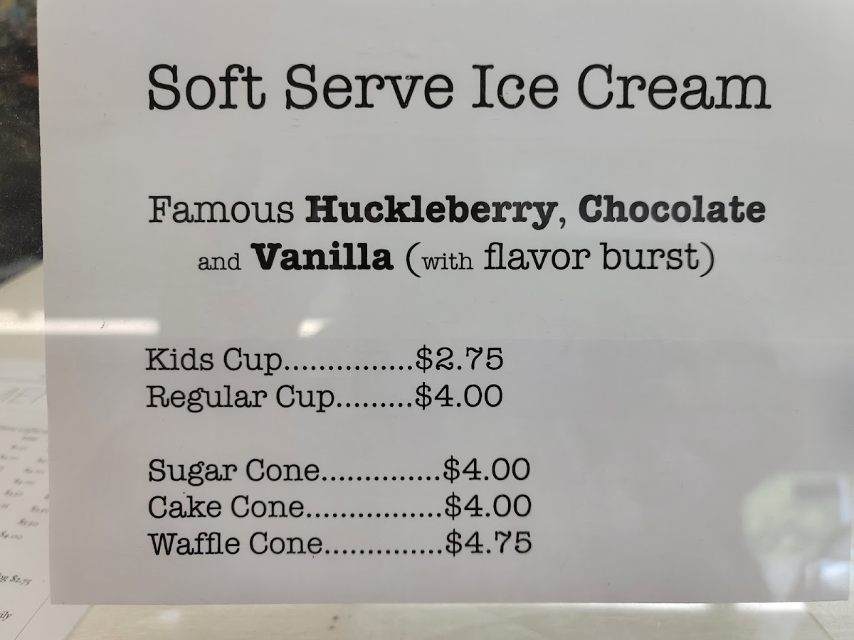 Huckle and Sage menu board