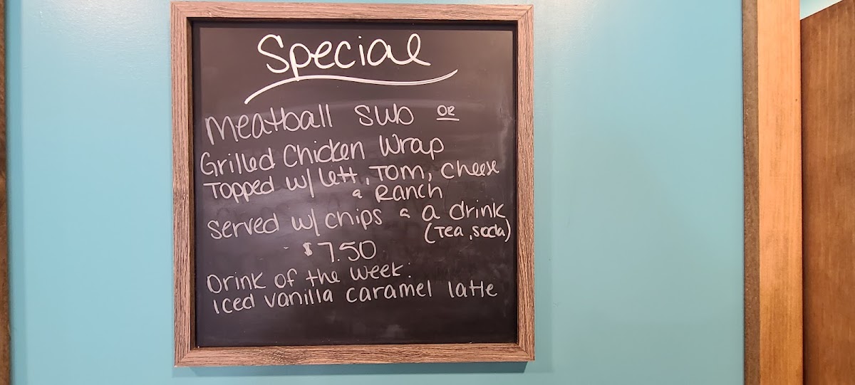 SIMPLY SWEET CAFE menu board
