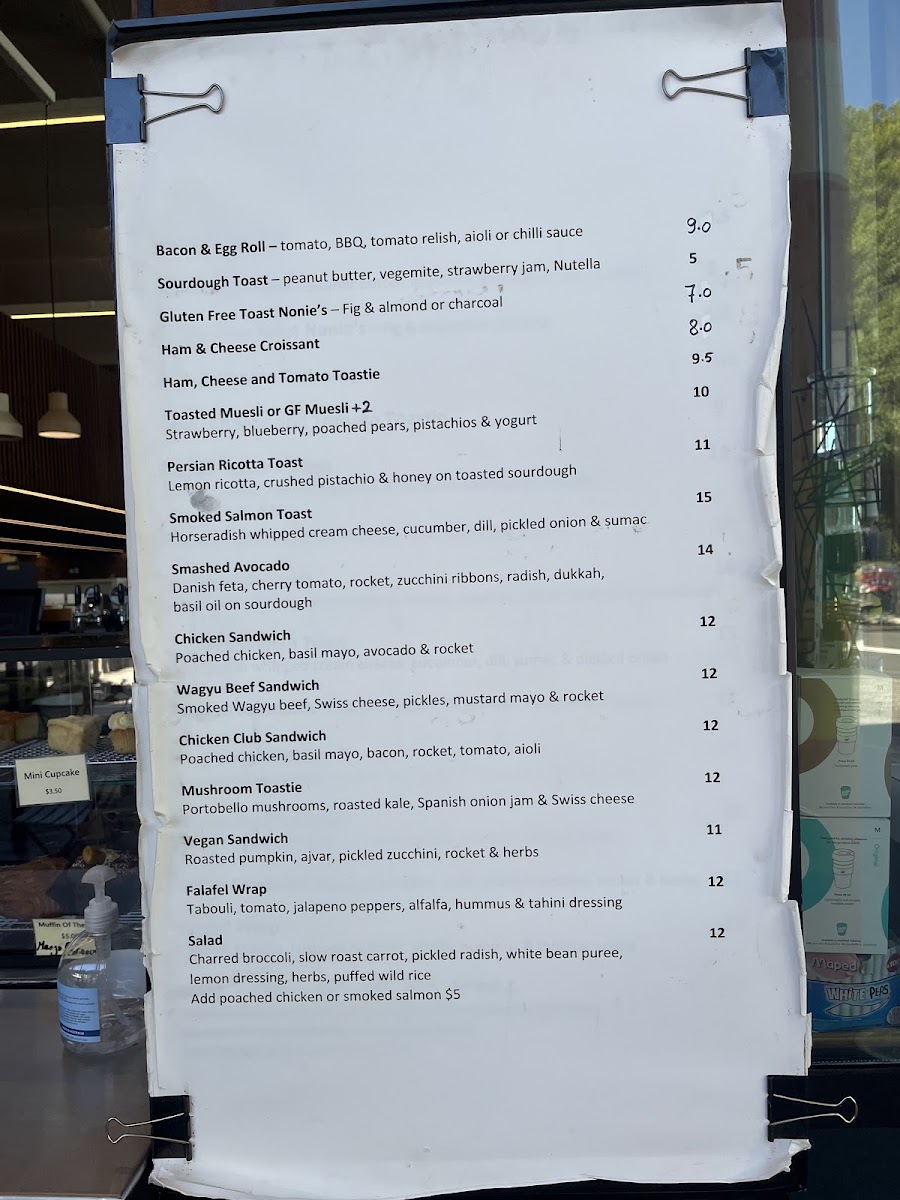 Side Story Cafe menu board