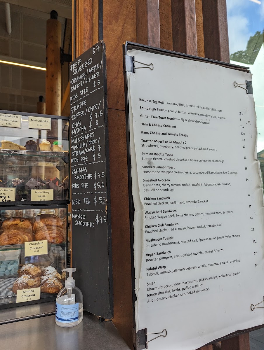 Side Story Cafe menu board