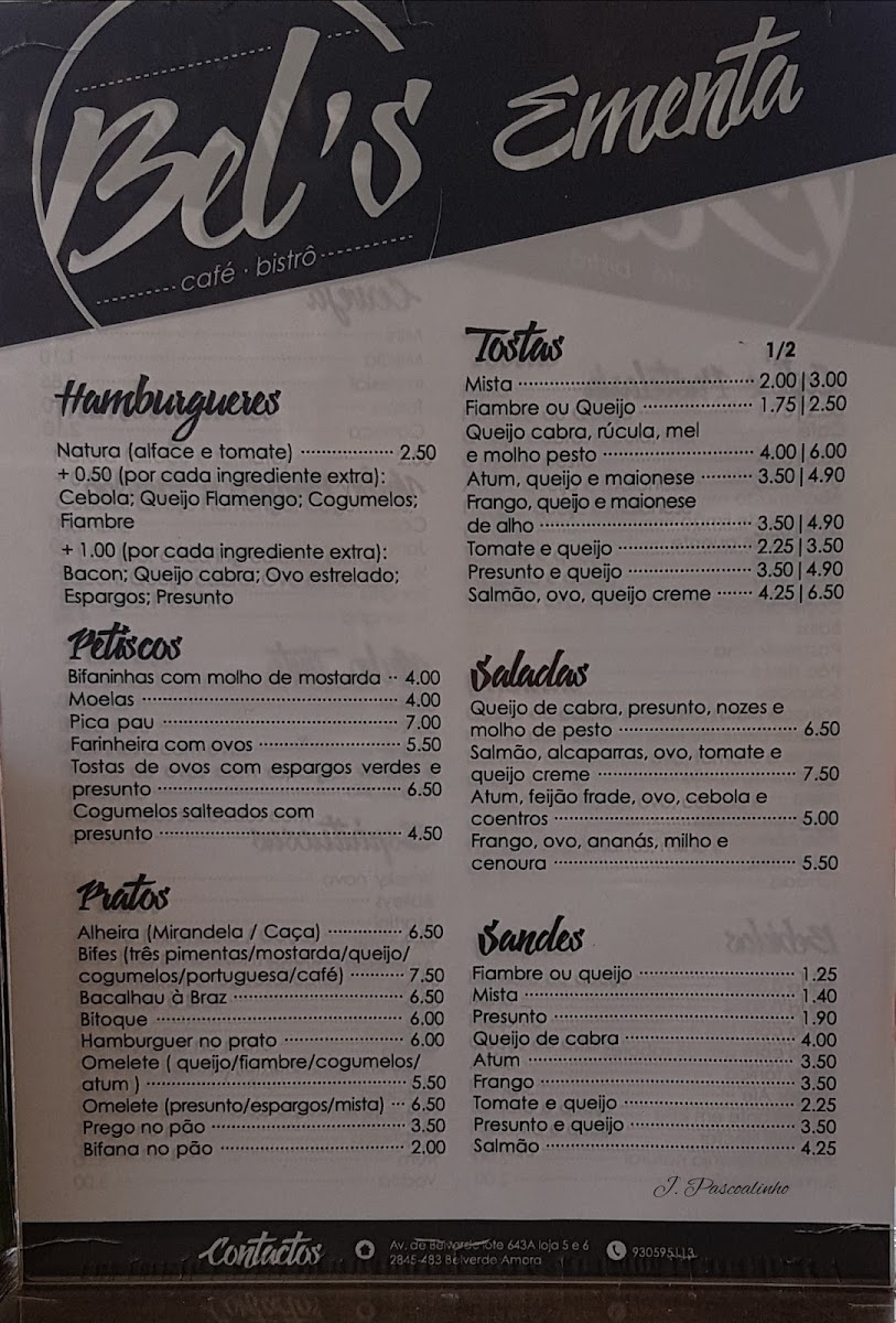 31 d'boca menu board