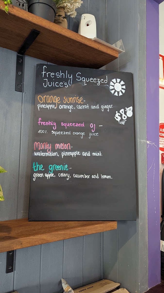 The Berry Brothers menu board