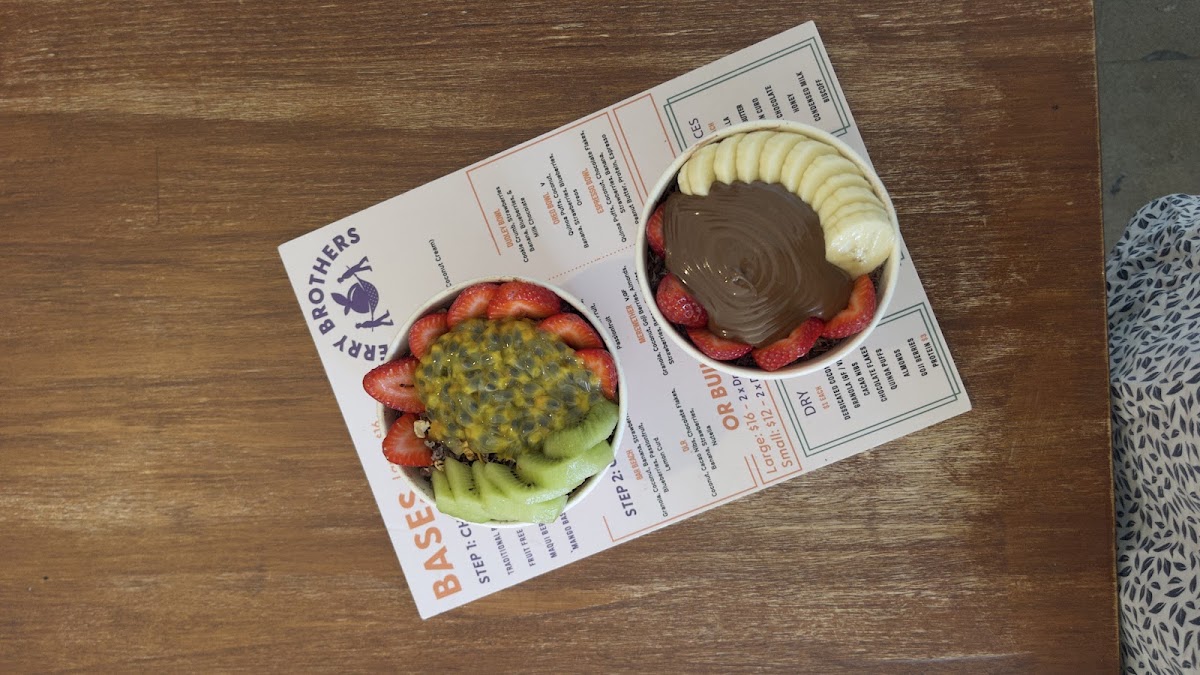The Berry Brothers menu board
