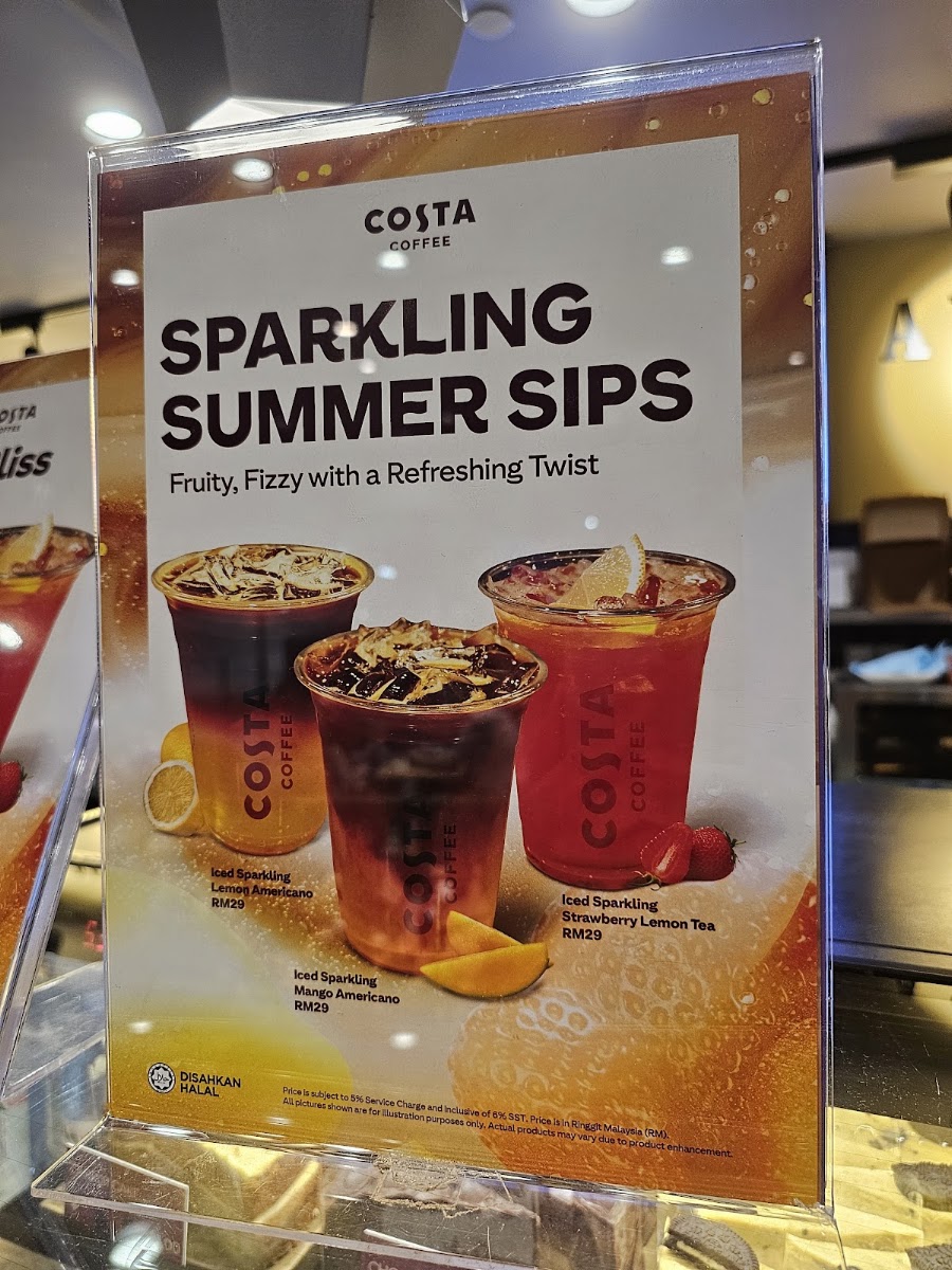 Illy Caffe @ KLIA Terminal 1 Satellite menu board