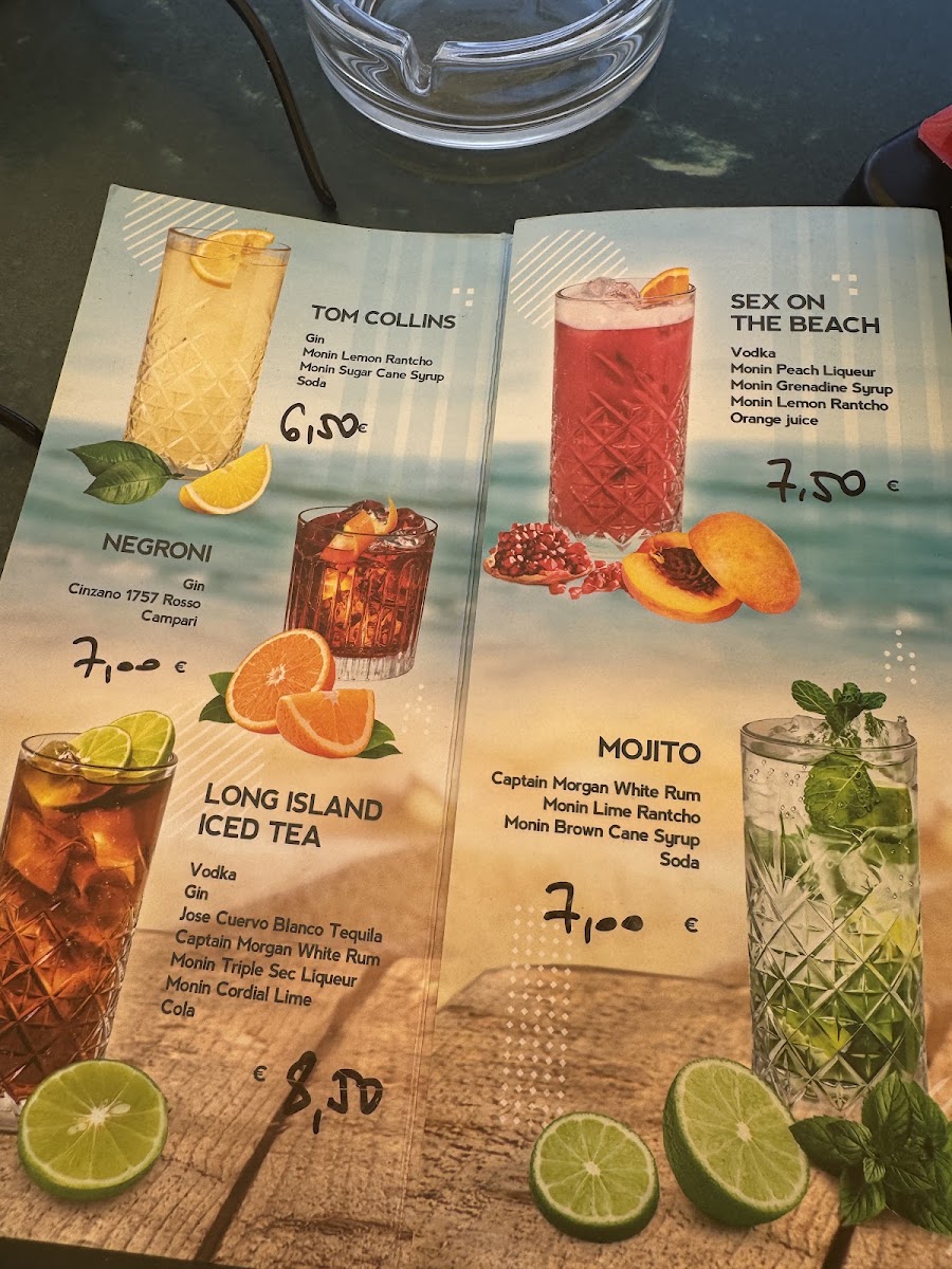 Caffe Bar Luna menu board