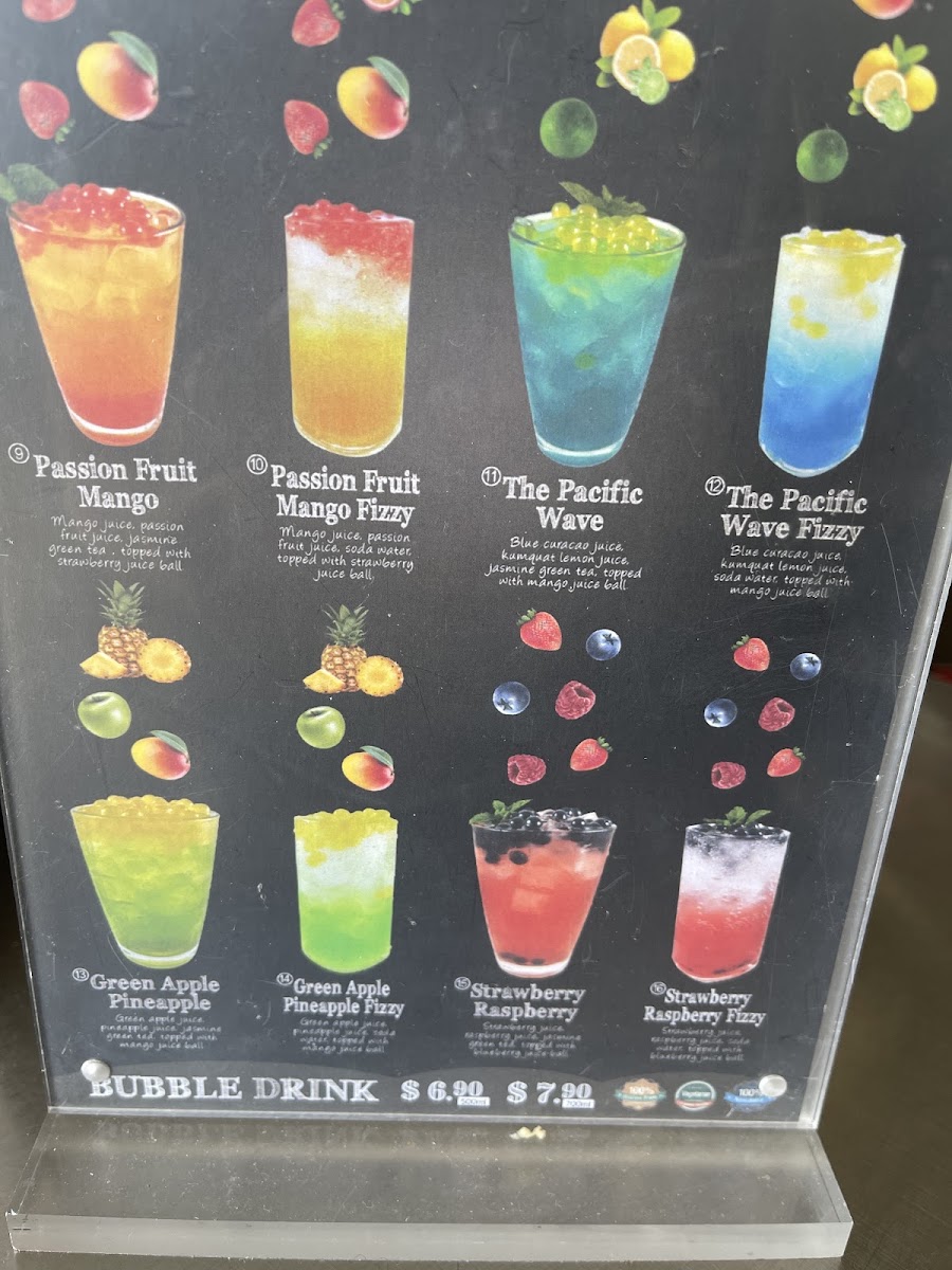Twist Cafe Lower Hutt menu board