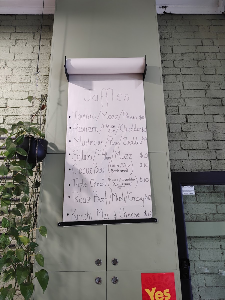 Local Batch menu board