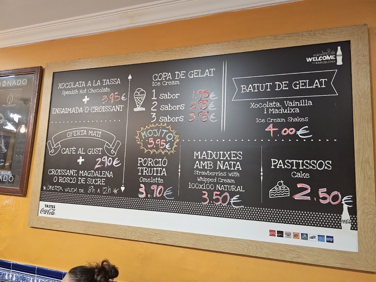 Granja menu board