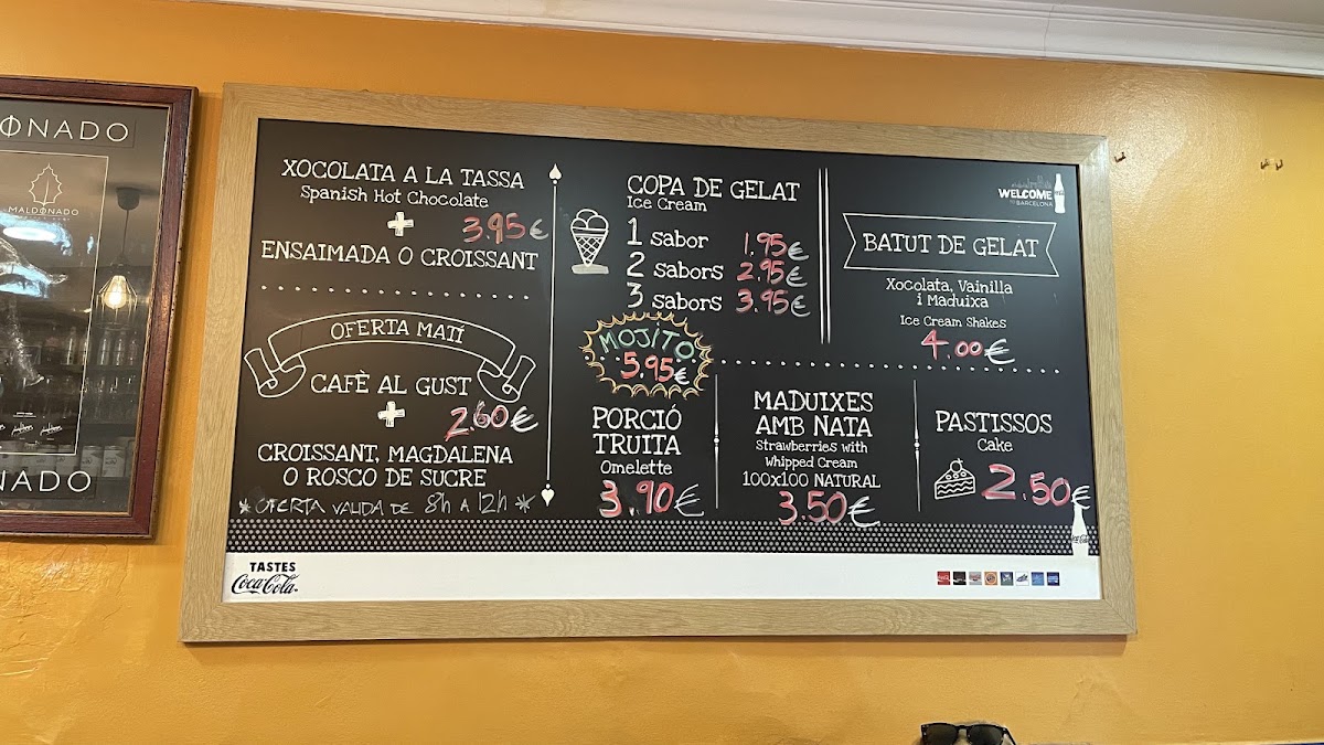 Granja menu board