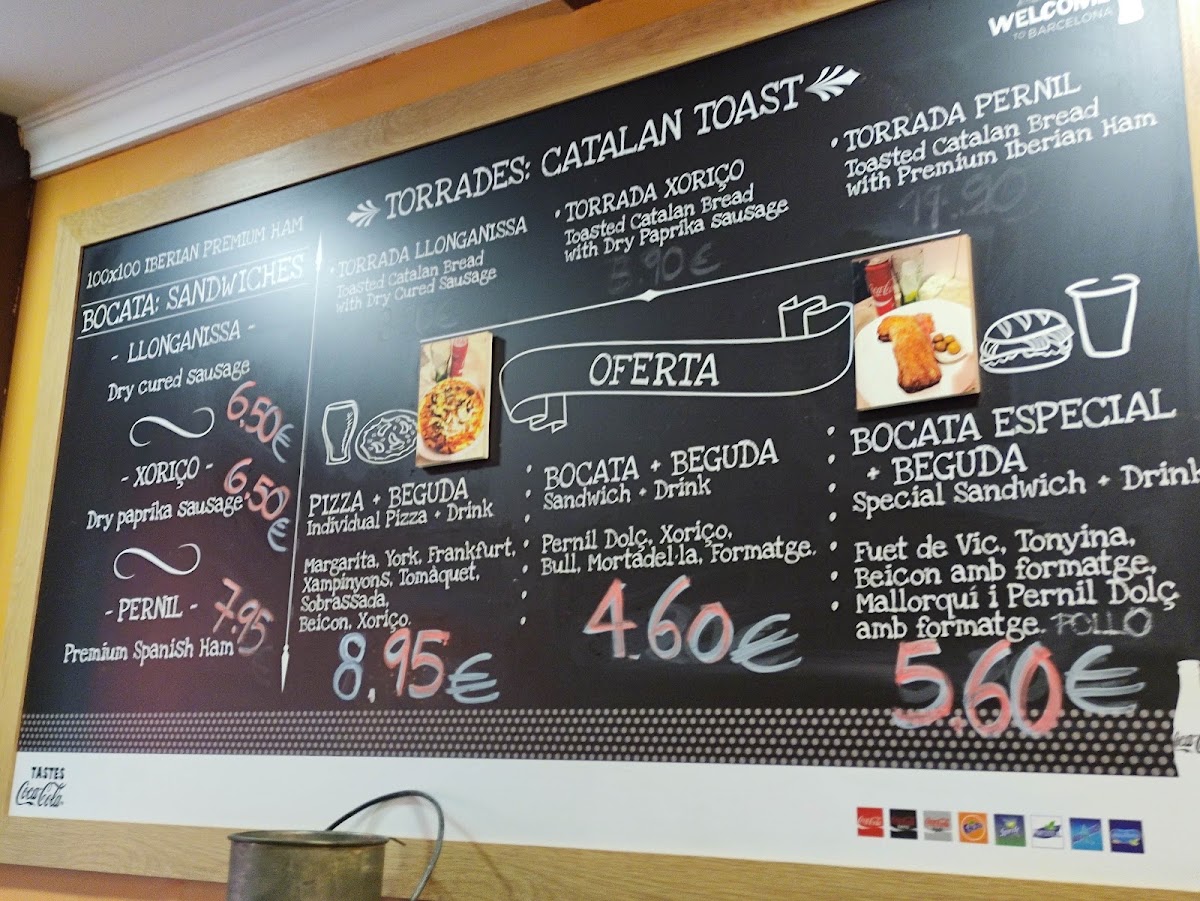 Granja menu board