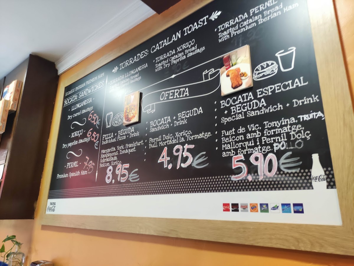 Granja menu board