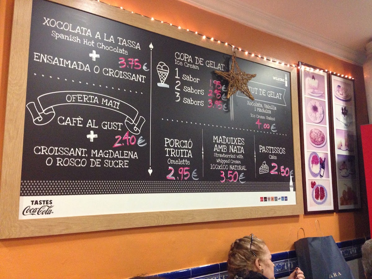 Granja menu board