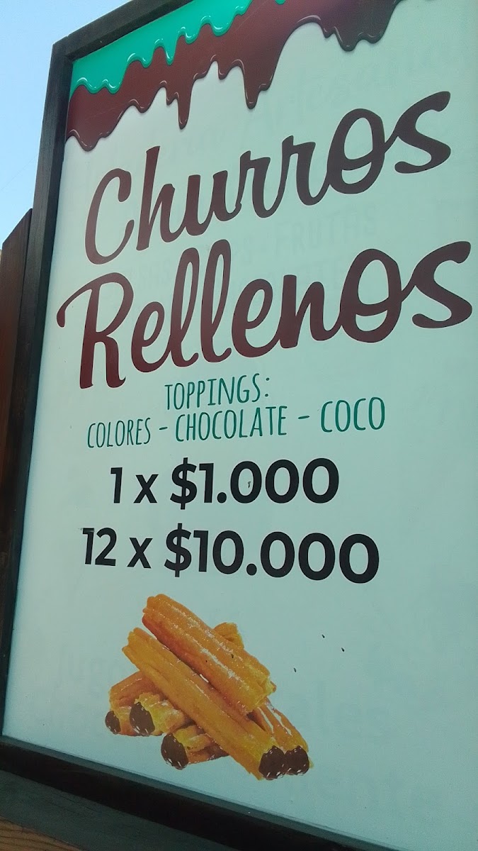 Gauss Heladería Y Cafetería menu board