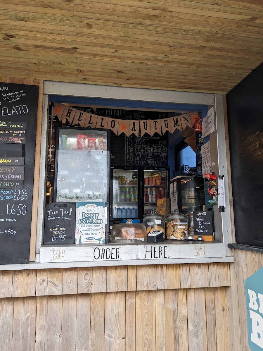 Beach Box Mawgan Porth menu board
