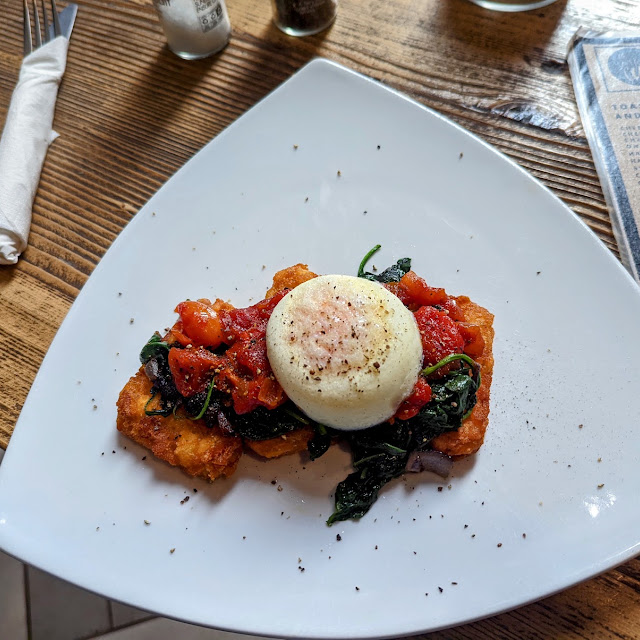 Shakshuka on Hash Browns