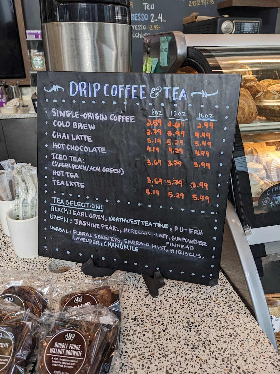 Husky Grind at Mercer Court menu board