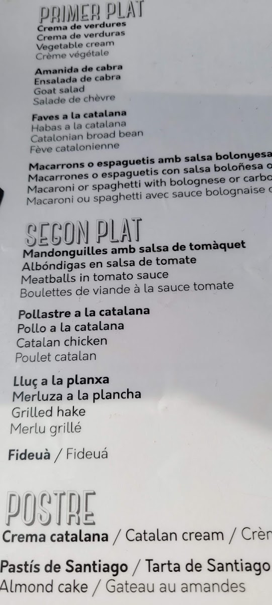 HYGGE CAFÈ GIRONA menu board