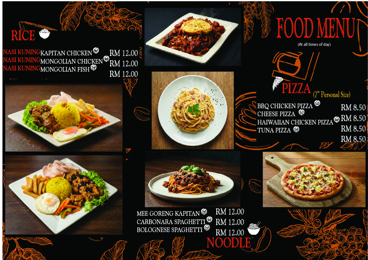 Santola Bar menu board