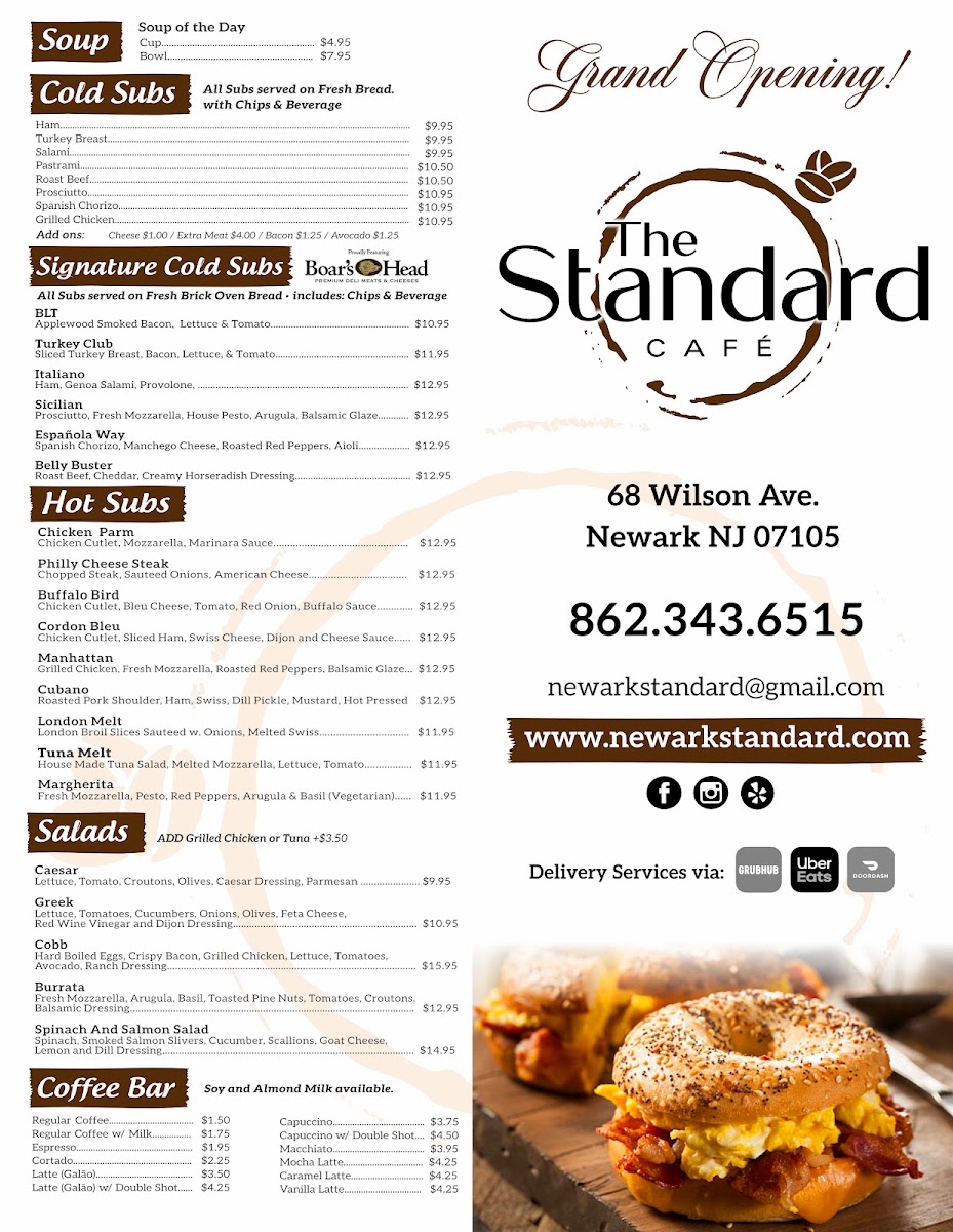 The Newark Standard - CaféBarKitchen menu board