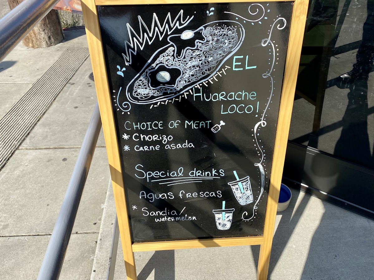 Cafe Cordoba menu board