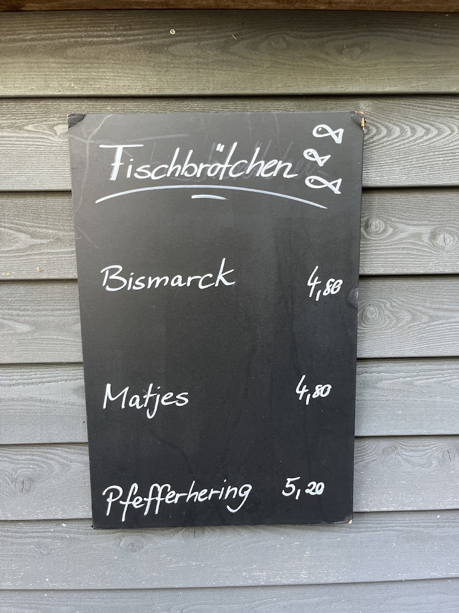 Garten-Café menu board