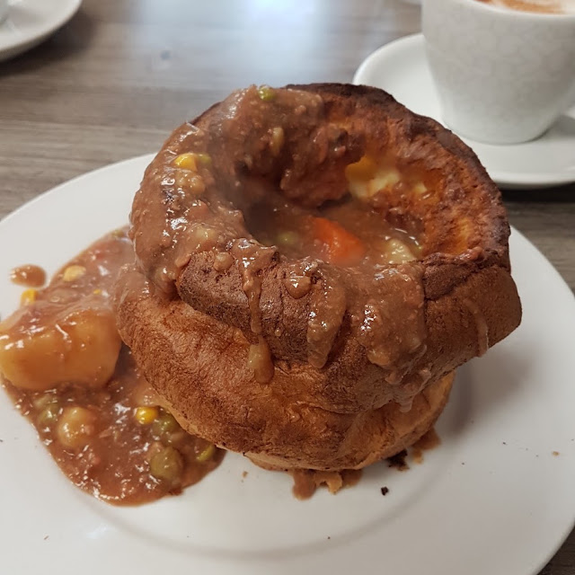 Corned Beef Hash and Yorkshire Pudding