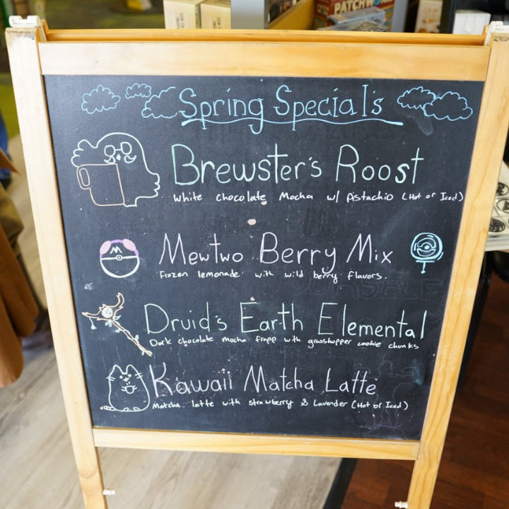 BattleGrounds Sandy menu board