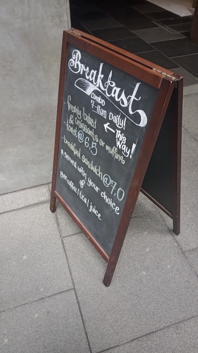 6oz Espresso Bar @ Tokio Marine Centre menu board