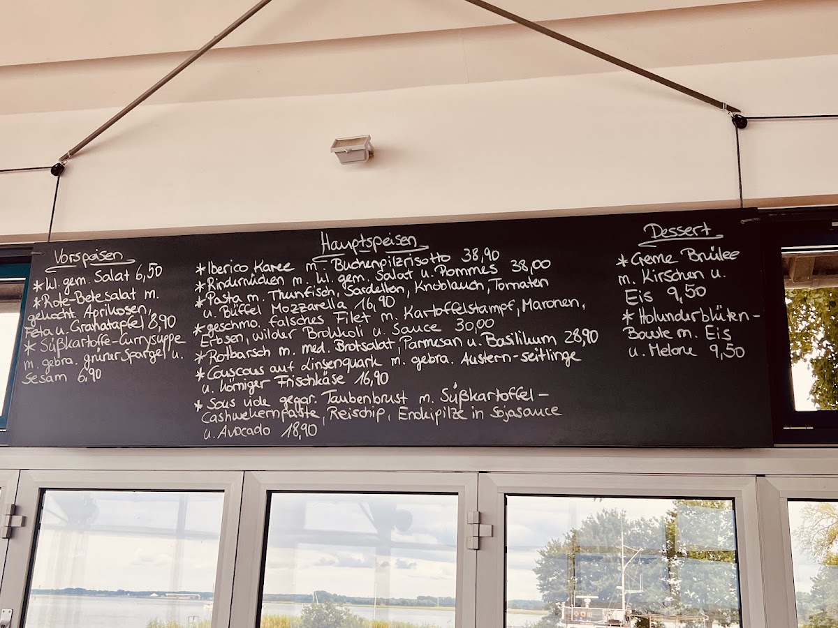Davids menu board