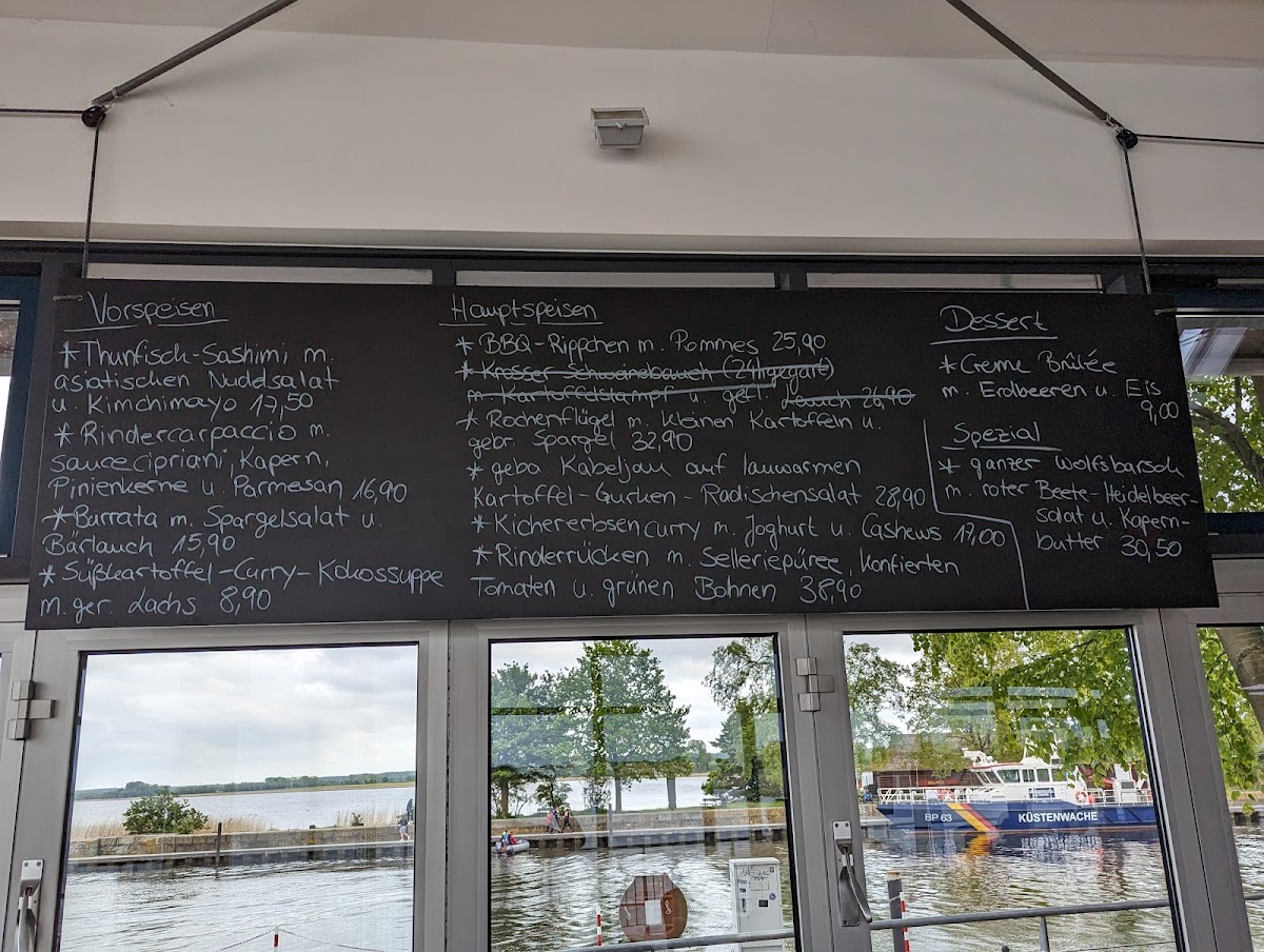 Davids menu board
