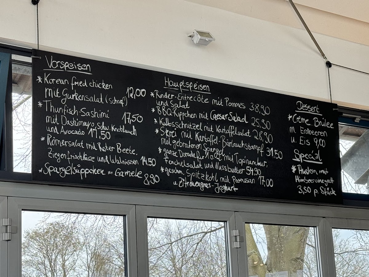 Davids menu board