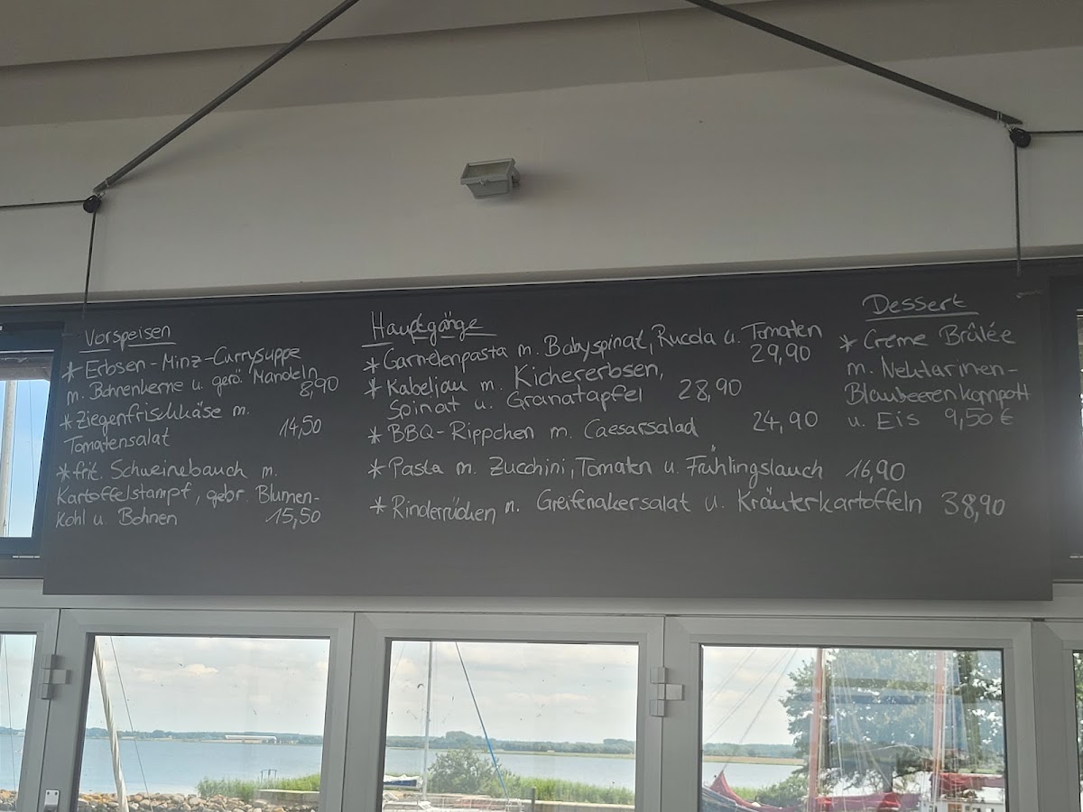 Davids menu board