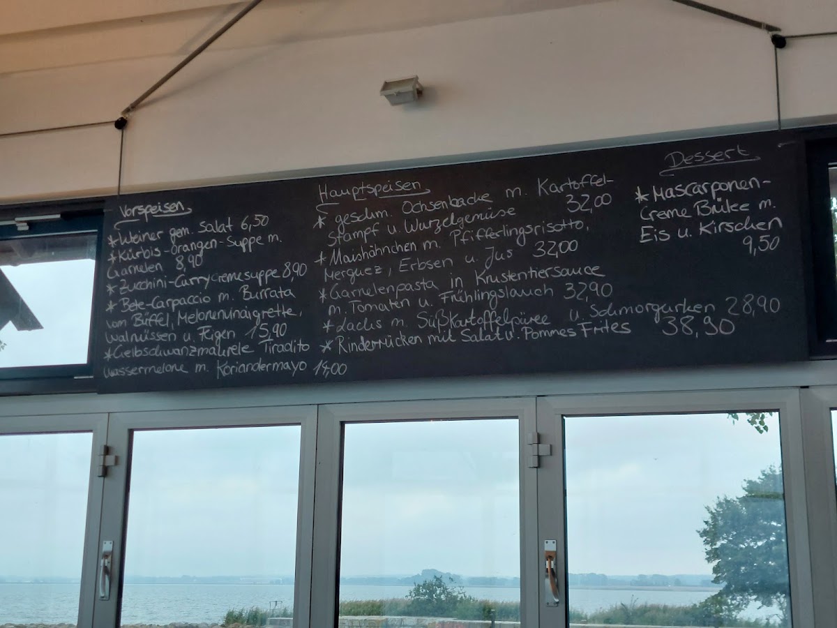 Davids menu board
