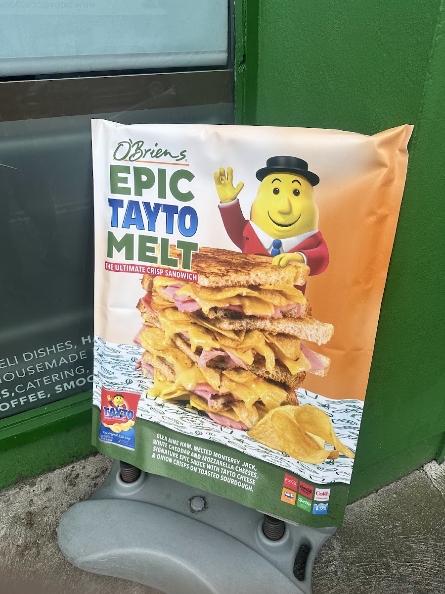 O'Briens Sandwich Café menu board