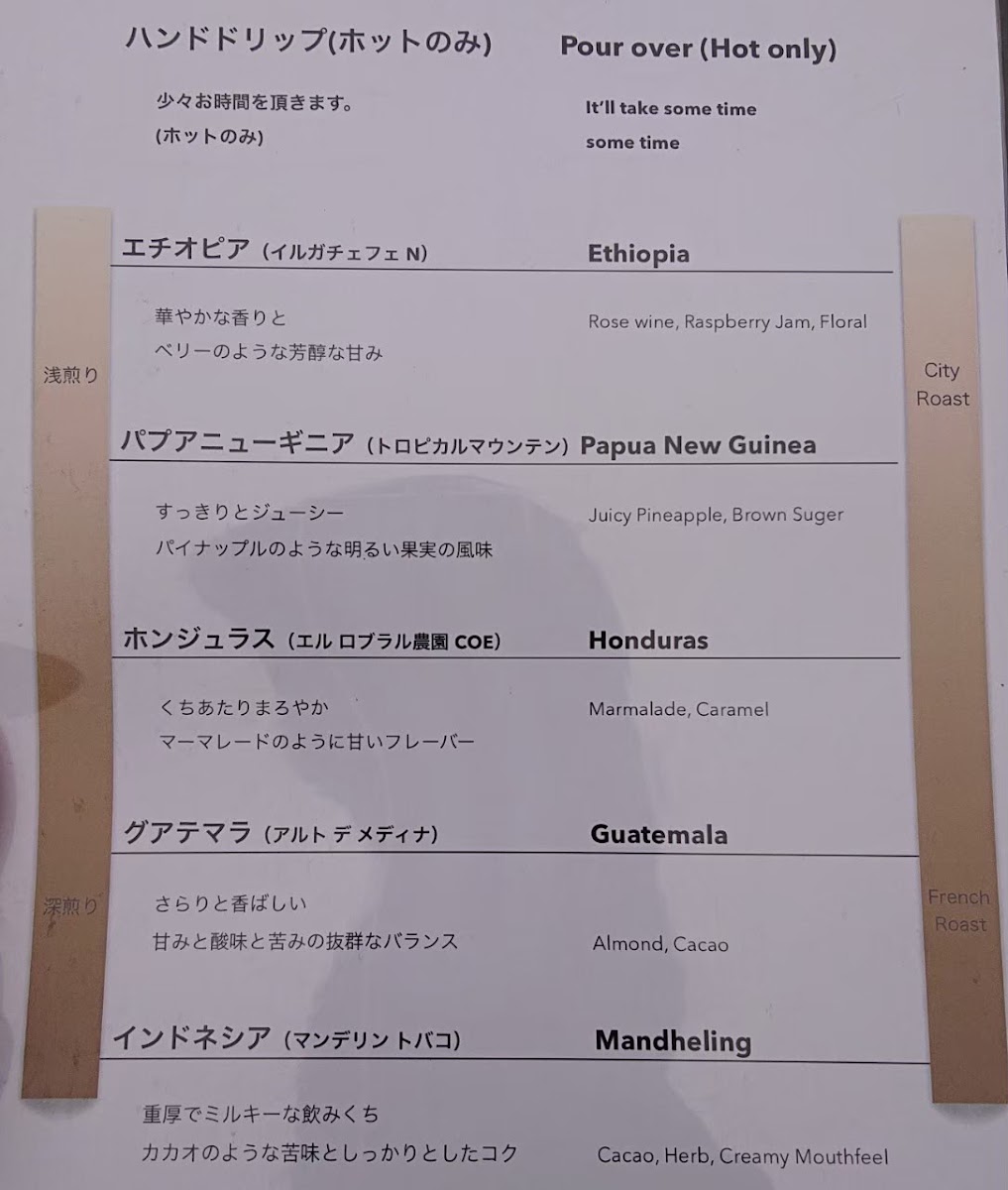 MAMEBACO menu board