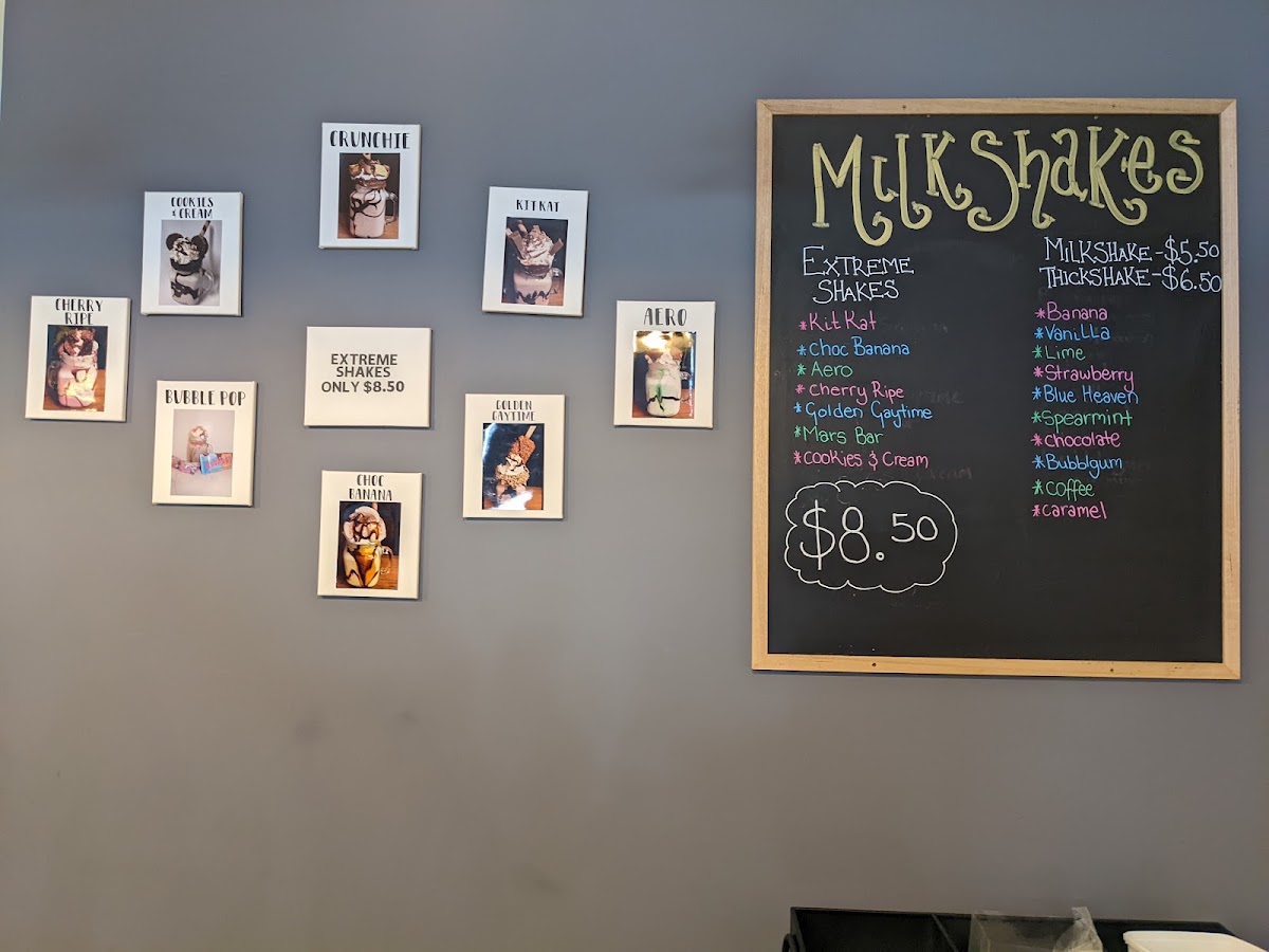 Koffie Bean Café menu board