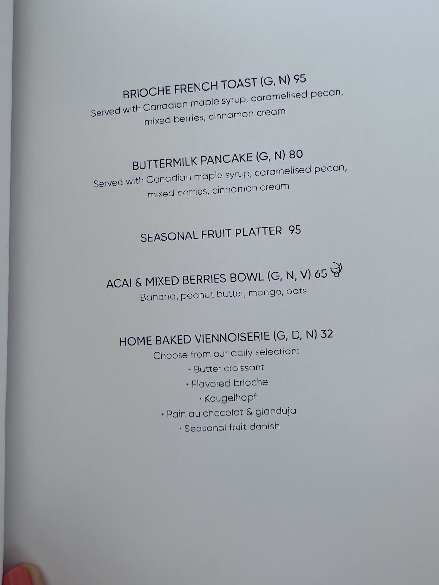 The Royal Tearoom menu board
