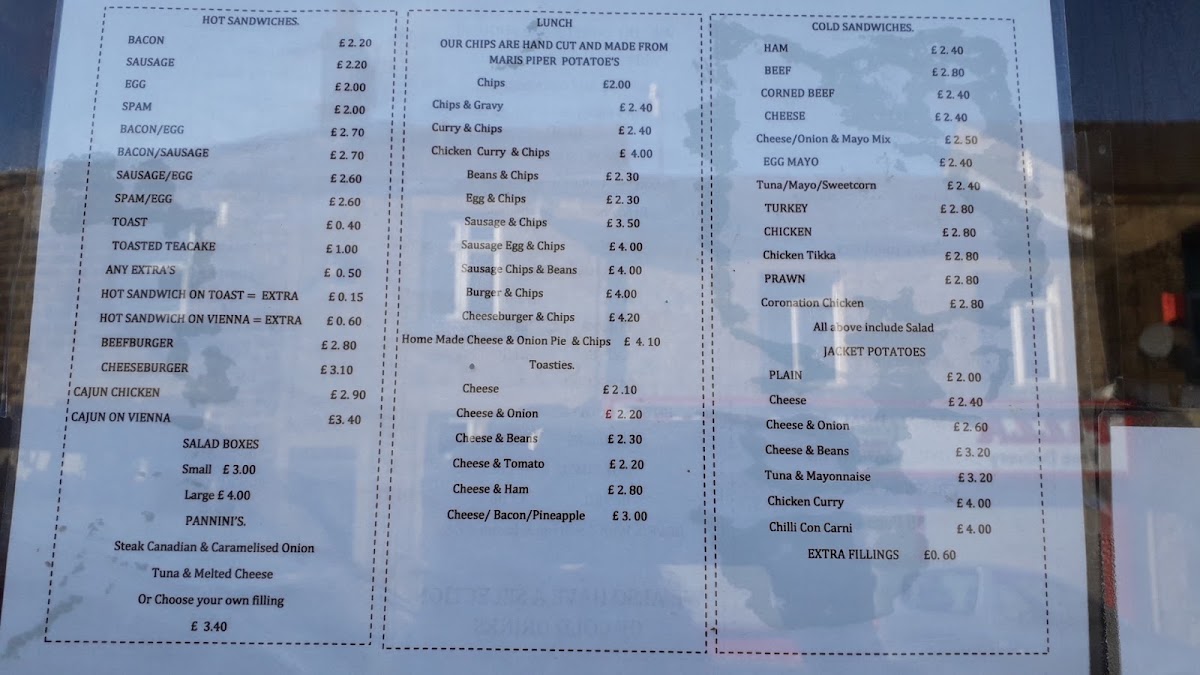 Big Brekkie menu board