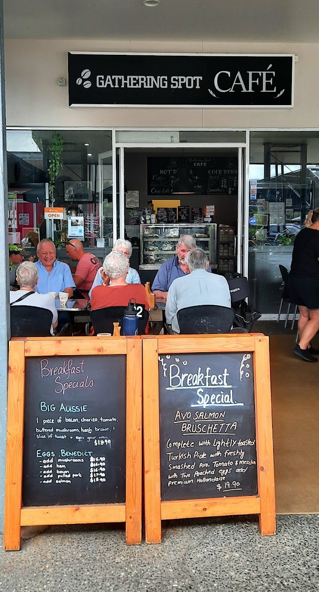Gathering Spot Cafe menu board