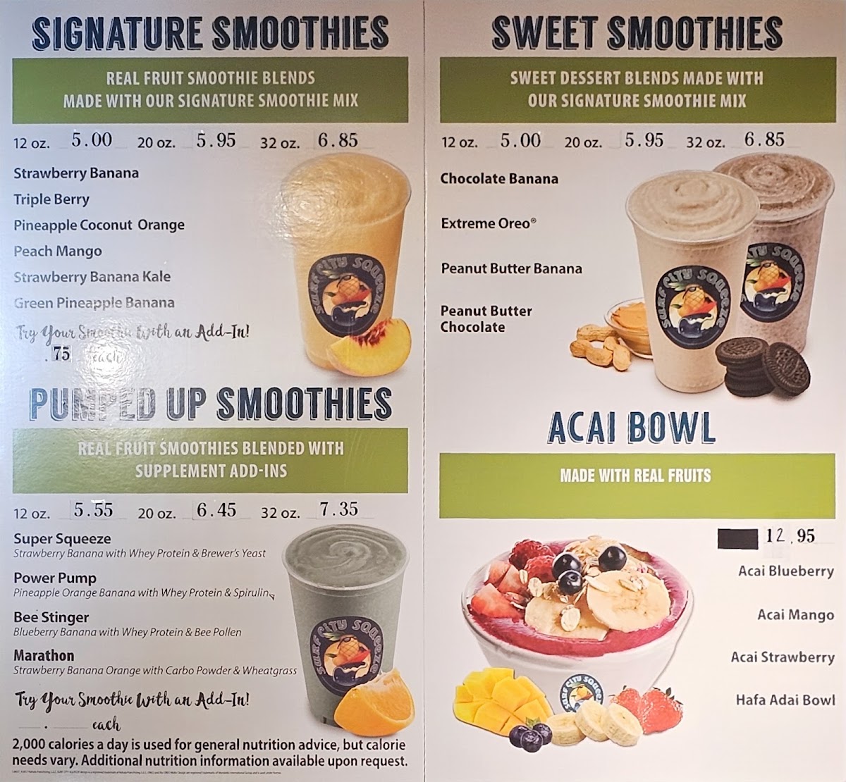 Coffee Beanery - Pacific Place menu board