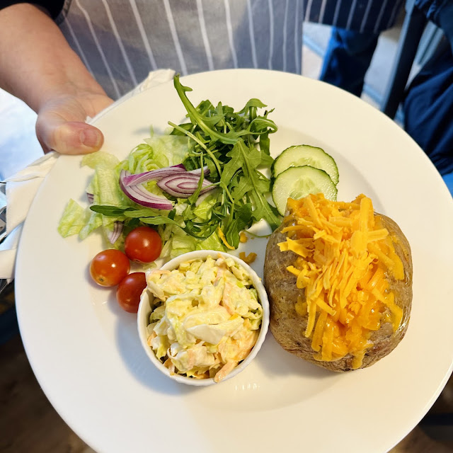 Jacket Potato with Cheese and Salad