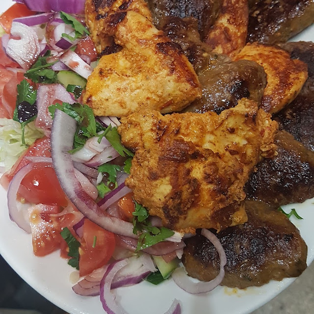 Chicken Kebab with Cumberland Sausage